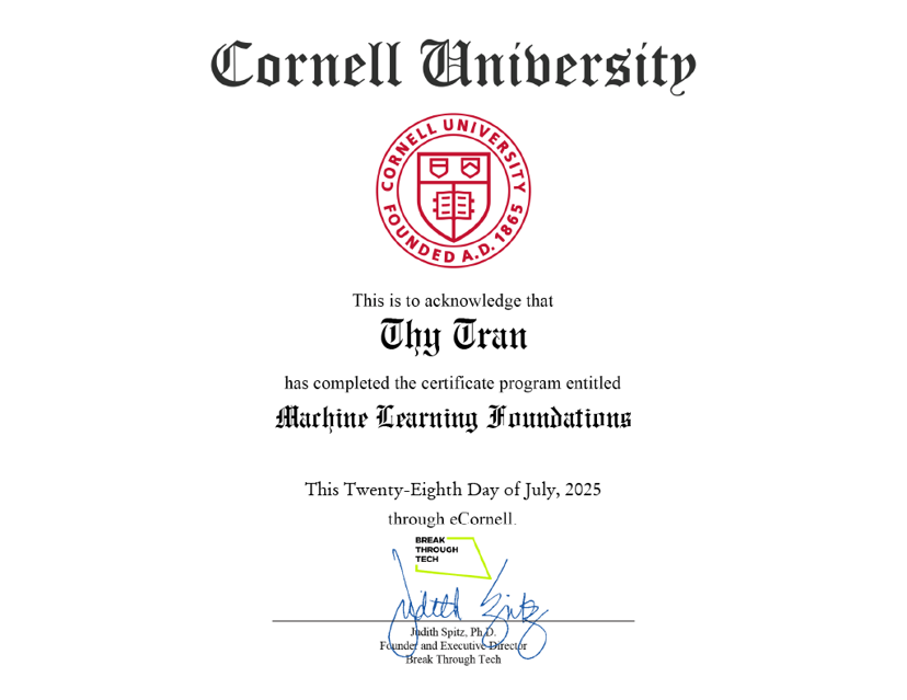 Machine Learning Foundation